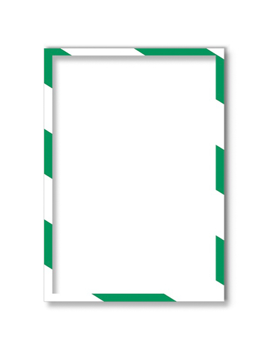 Koszulka magnetyczna A4 ramka zielono-biała 5szt-128820