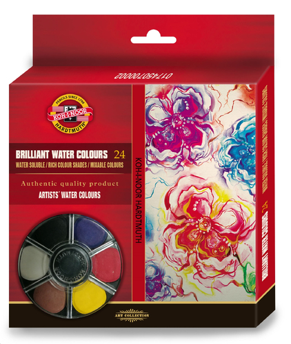 Farby akwarelowe BRILLANT 24 kolorów-130375