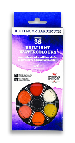 Farby akwarelowe BRILLANT 36 kolorów-130374