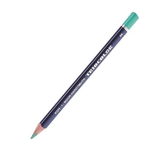 Koh-I-Noor Triocolor Kredki Trójkątne 24 Zielony G-95999