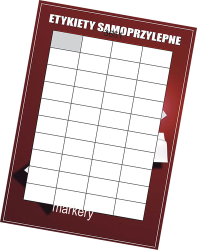Etykiety samoprzylepne białe 52.5x29.7/40szt (100)-42691