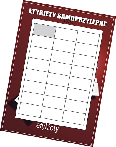 Etykiety samoprzylepne białe 64.6x33.8/24szt (500)-55306