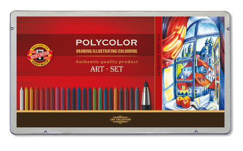 Koh-I-Noor Polycolor Wklady Art 24 kol+ 3 Olowek-90498