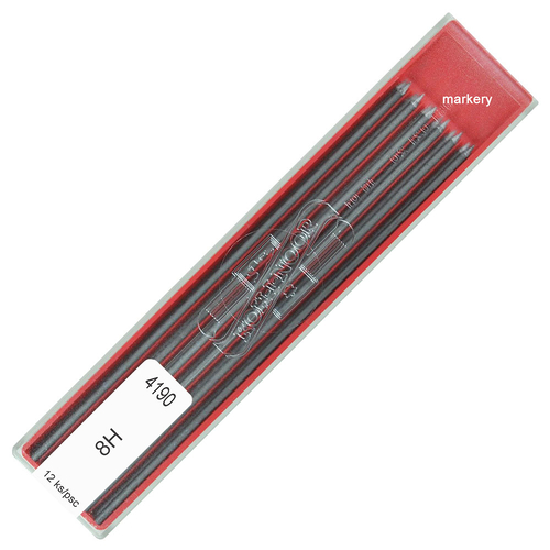 Koh-I-Noor Wkład Grafit Techniczny 2.0mm 8H 12szt-92647