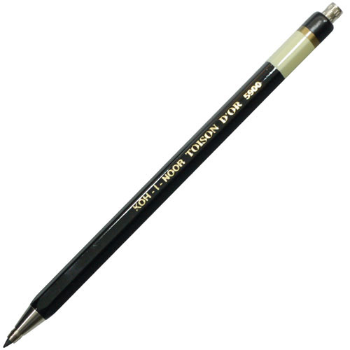Koh-I-Noor Ołówek Mech Toison D OR 2mm Czarny B/S-138723