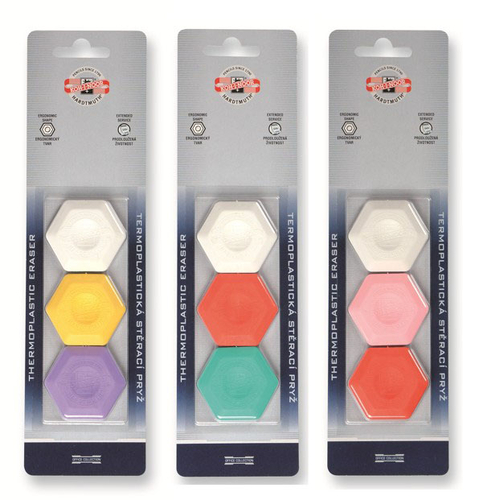 Koh-I-Noor Gumka Termoplastyczna 3szt Bl -92910