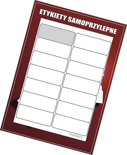 Etykiety samoprzylepne białe 99,1x38,1/14sz ZAO100-33991