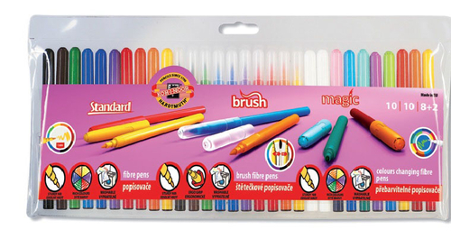 Koh-I-Noor Flamastry Mix Zestaw 30 szt NEW-92856