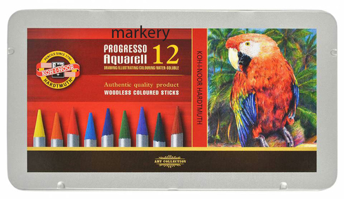 Koh-I-Noor Progresso Aquarel Kredki 12 kol-90361