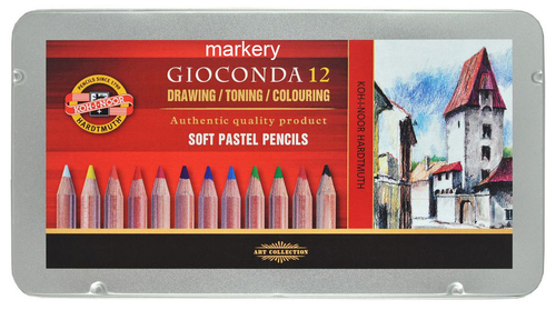 Koh-I-Noor Gioconda Pastele Suche/o 12kol metal-91140