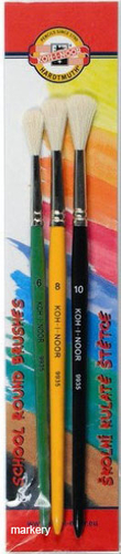 Koh-I-Noor Pędzle Okrągłe Szkolne 9935 nr6,8,10-88872
