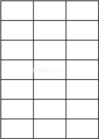 Etykiety samoprzylepne białe 21szt/70x42,4 50ark -46742