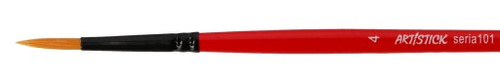 Pędzel okrągły rozmiar 4 syntetyk 101 Artistick-141075