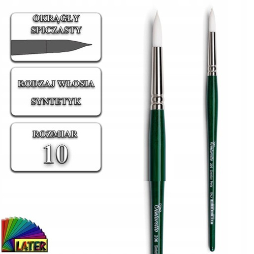 Pędzel syntetyk okrągły rozmiar 10 Tintoretto 206-140951