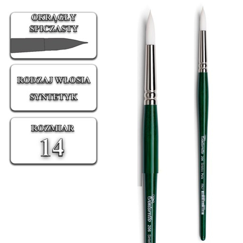 Pędzel syntetyk okrągły Tintoretto 206/14-140932