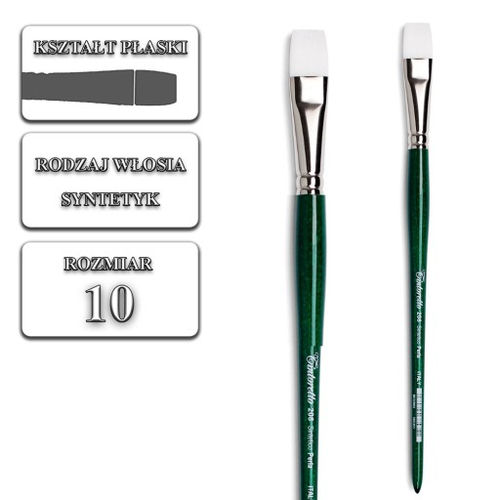 Pędzel syntetyczny płaski Tintoretto 208/10-140980