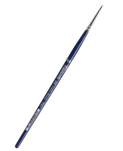 Pędzel tintoretto okrągły 450 3/0Syntetyk brązowy-141010