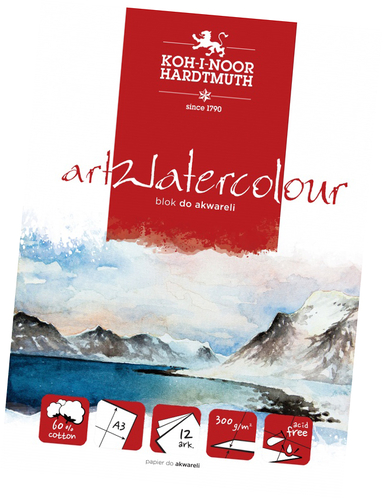 blok akwarelowy Art watercolourA3 12 k 300 g-130550