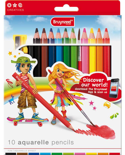 Bruynzeel Aquarelle Pencils Kredki akwarelowe10kol-64342