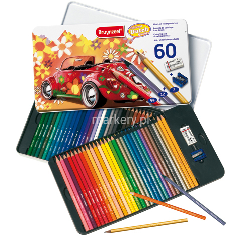 Bruynzeel Beetle Pencils Kredki Super 60szt-68223