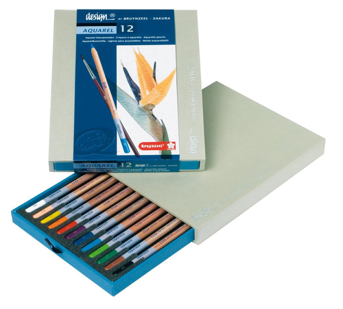 Bruynzeel Design Aquarel Kredki 12 kol-64110