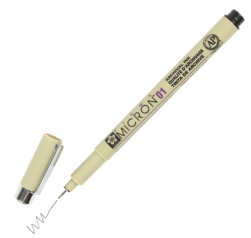 Sakura Pigma 01 Micron Cienkopis 49 Black 0,25mm -65822