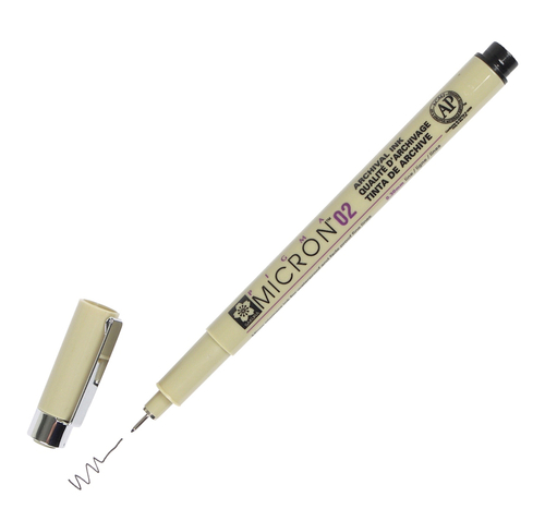 Sakura Pigma 02 Micron Cienkopis 49 Black 0,3mm-65845