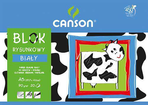 Blok Rysunkowy A3 Canson 20 Kartek Niebieski-129983