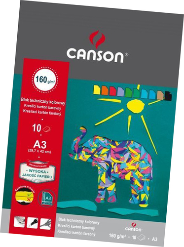 Blok Techniczny Canson A3 Kolor 160g słoń-129995