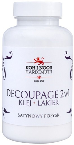 KIN decoupage 2 w 1 klej lakier satynowy połysk-139234
