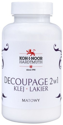 KIN decoupage 2 w 1 klej + lakier mat 200 ml-139233