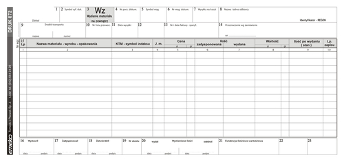 Druk Wydanie Zewnętrzne WZ 2/3 A4 W -129104