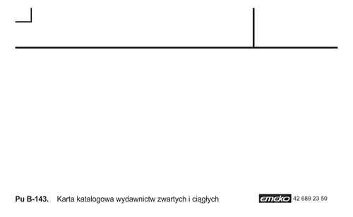 Druk Karta Katalogowa wyd. ciąg. bez linijek B-143-129125