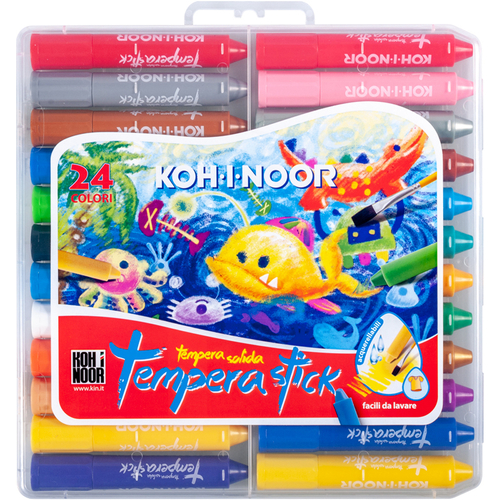 TEMPERA STICK kredki woskowe wykręcane dla dzieci -131724
