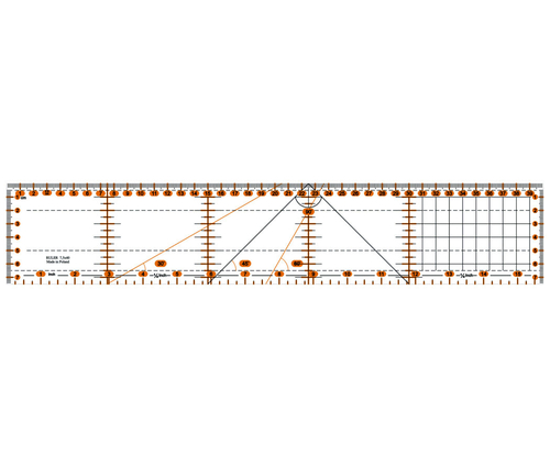 Leniar Szablon płytka z podziałką 75 x 40cm-142743