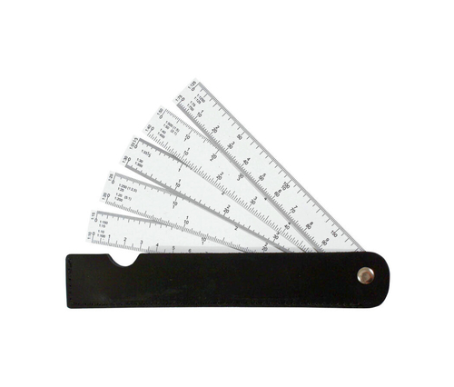 Leniar Skalówka wachlarzowa 15cm etui-142779