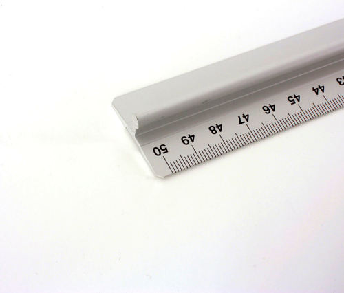 Leniar Linijka z uchwytem 50cm podcięcie Metal-142972