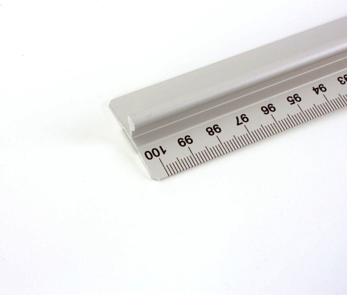 Leniar Linijka z uchwytem 100cm podcięcie Metal-142982