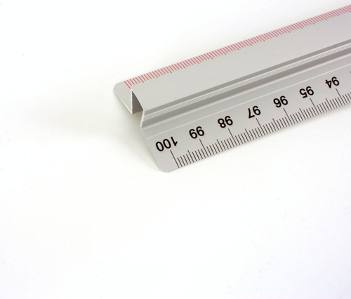 Leniar Linijka 2 skale 100cm Metal-143049