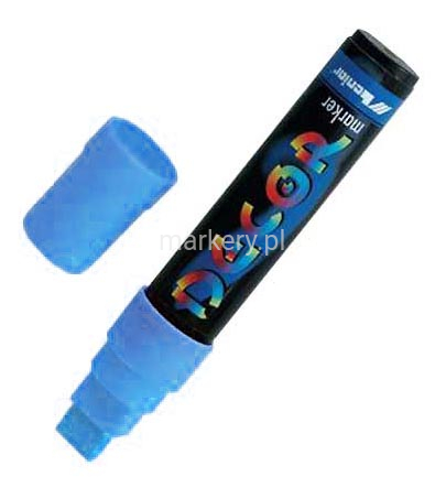 Leniar Marker kredowy 2-15mm do tablicy niebies fl-106762