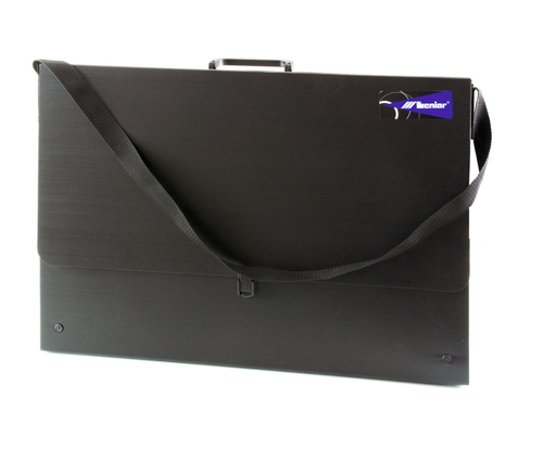 Leniar Teczka na rysunki czarna B2-G(730x520x80mm)-143655
