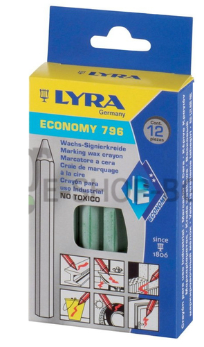 Lyra Economy796 Kreda 11/110 do drewna zielony-139158
