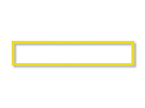 Koszulka magnetyczna 232x52mm ramka żółta 5szt-128761