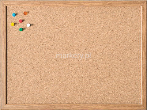 Tablica korkowa 990x590 mm+pineski-62409
