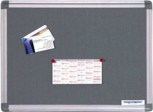 Tablica tekstylna SP szara ALU 600x450 mm-47386