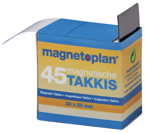 Taśma magnetyczna klejąca 20x30x0.75 mm 45szt-33410