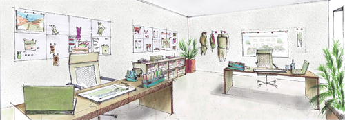 Ściana magnetyczna pod tapetę 1 m2 4 płyty-53910