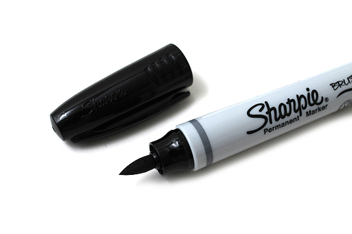 Sharpie Brush Marker permanentny Czarny-123863