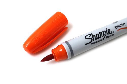 Sharpie Brush Marker permanentny Pomarańczowy-123880