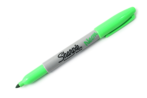 Sharpie Neon Marker permanent FN Green NEW-124108